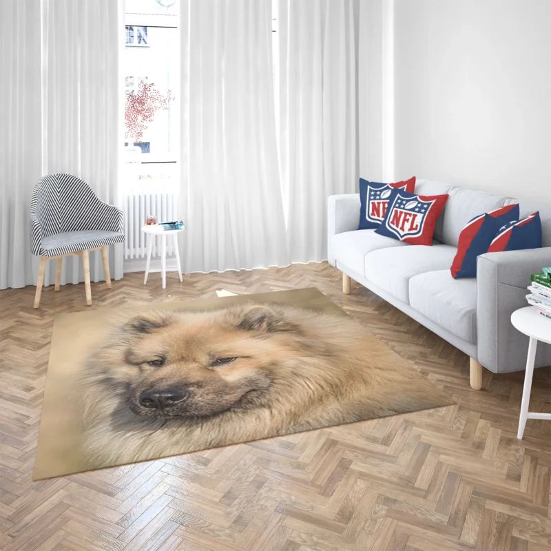 Eurasier Serenity: Muzzle Spotlight Floor Rug 2