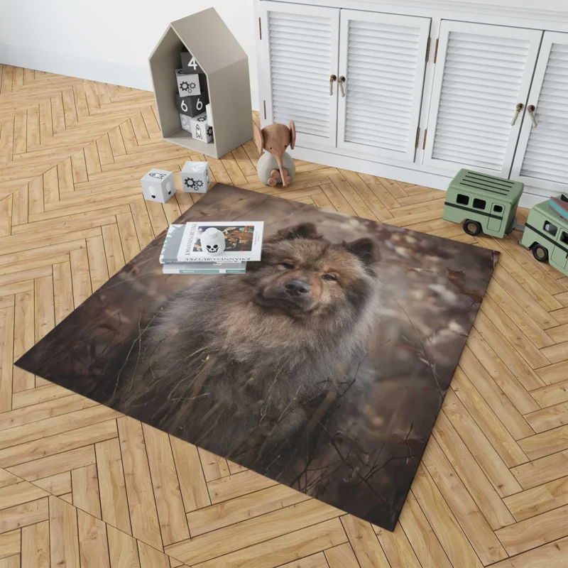 Eurasier Tranquility: Nature Backdrop Floor Rug 1