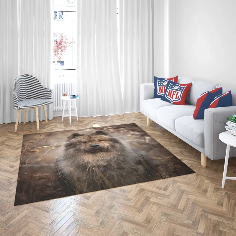 Eurasier Tranquility: Nature Backdrop Floor Rug 2