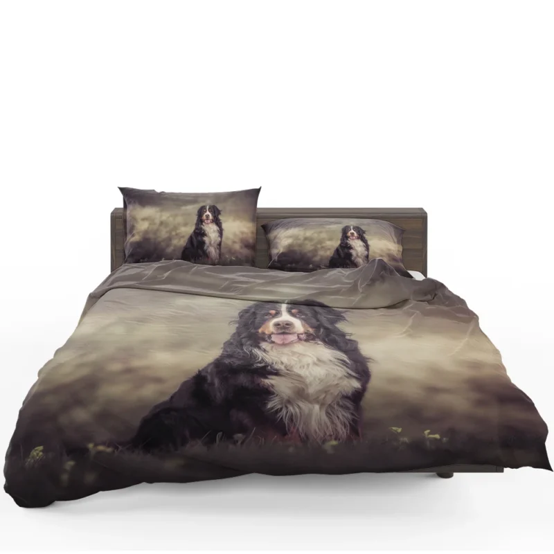 Exploring Depth Of Field with Bernese Mountain Dog Bedding Set