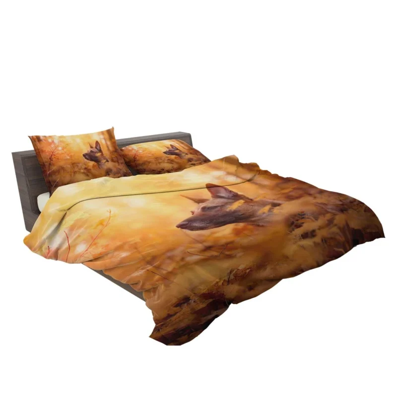 Fall Beauty in the Malinois: Belgian Malinois Bedding Set 2