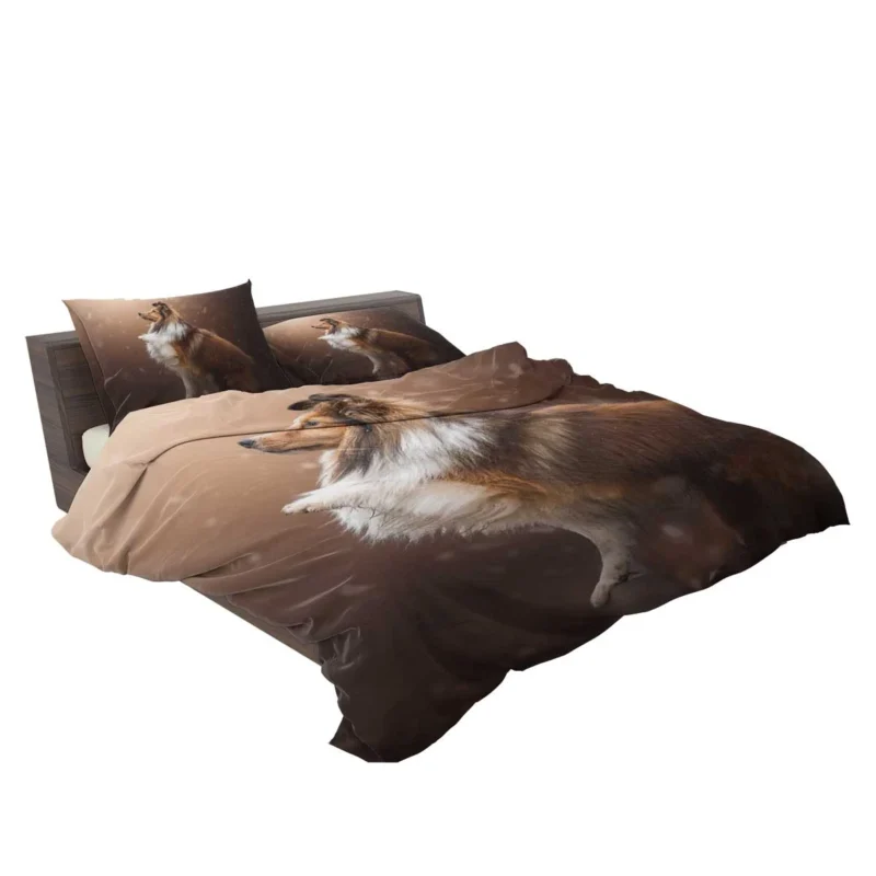 Fall Foliage Charm: Shetland Sheepdog Quartet Bedding Set 2