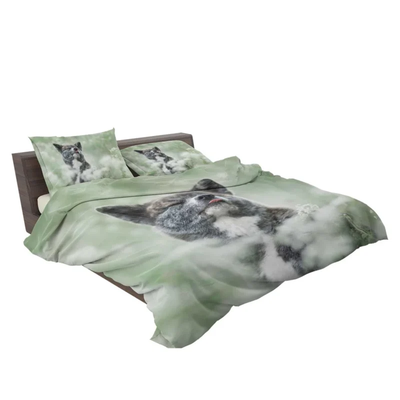 Floral Elegance in Fourfold: The Akita Quartet Bedding Set 2