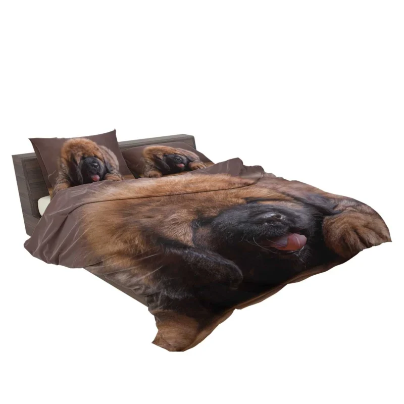 Fluffy and Adorable: Tibetan Mastiff Puppies Bedding Set 2