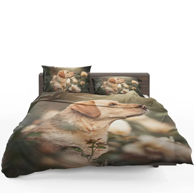 Fourfold Canine Elegance: Labrador Quartet Bedding Set