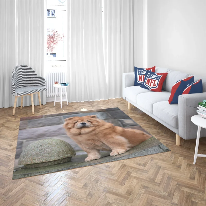 Fourfold Chow Chow Beauty Floor Rug 2