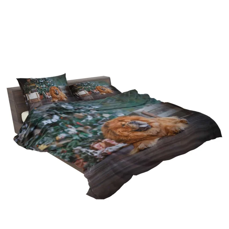 Fourfold Chow Chow Delight Wallpaper Bedding Set 2