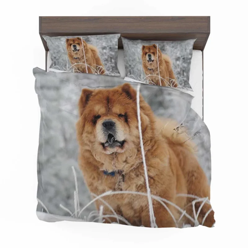 Fourfold Chow Chow Excellence Wallpaper Bedding Set 1