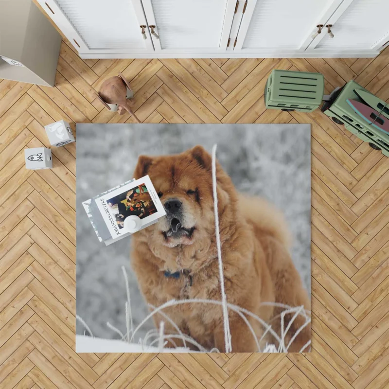 Fourfold Chow Chow Excellence Wallpaper Floor Rug