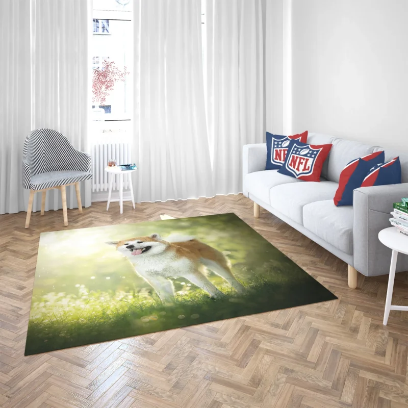 Fourfold Elegance: The Akita Quartet Floor Rug 2