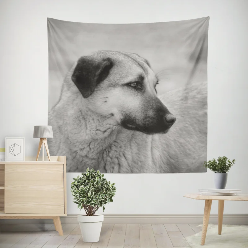 Fourfold Guardian Majesty  Kangal Shepherd Dogs Wall Tapestry