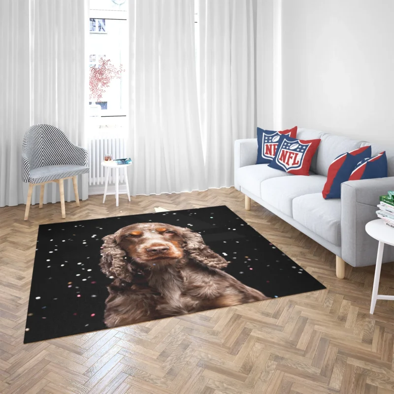 Fourfold Spaniel Delight: Cocker Spaniel Quartet Floor Rug 2