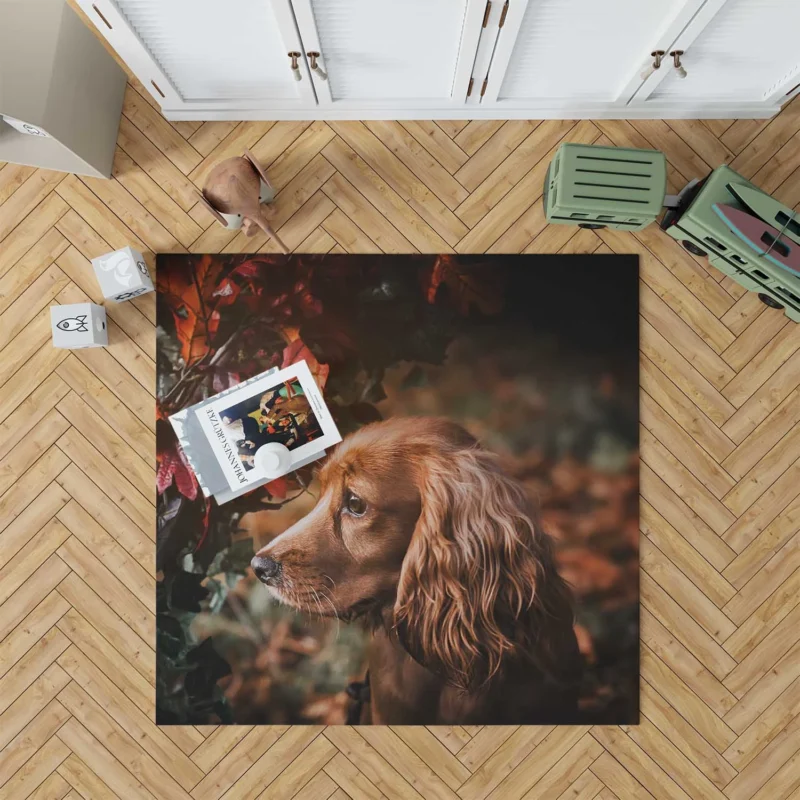 Fourfold Spaniel Grace with Cocker Spaniels Floor Rug