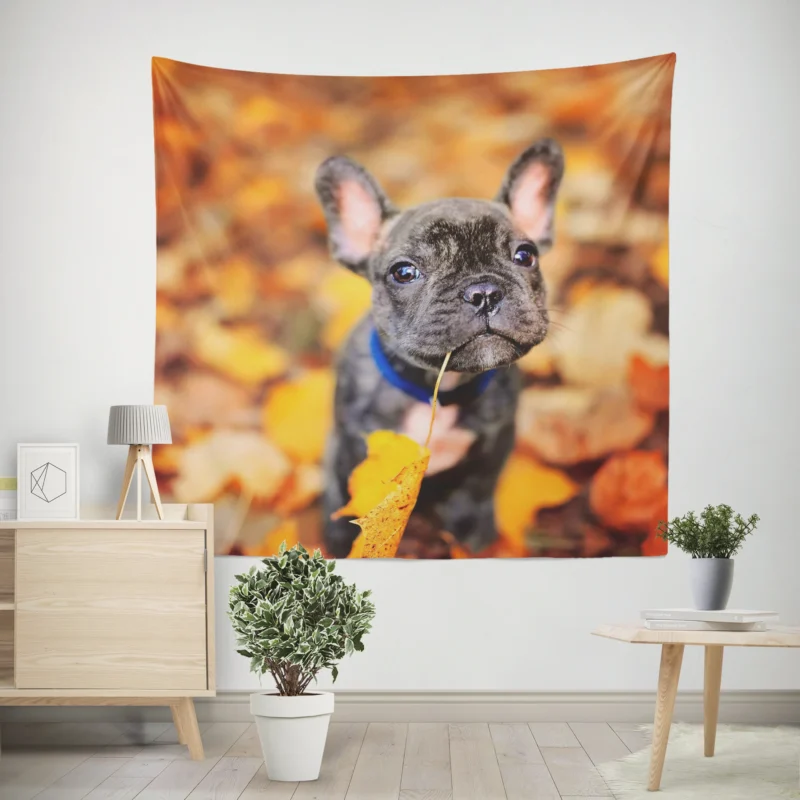 French Bulldog Charisma  A Portrait of Perfection Wall Tapestry