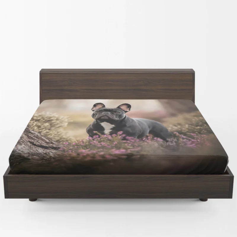 French Bulldog Enchantment: Forest Adventure Fitted Sheet 1