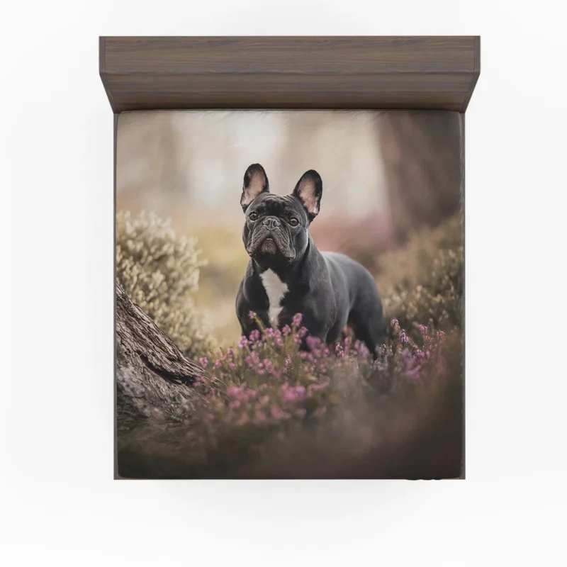 French Bulldog Enchantment: Forest Adventure Fitted Sheet