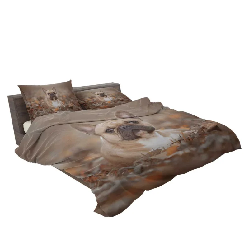 French Bulldog Fall Fantasy: Leaves in the Air Bedding Set 2