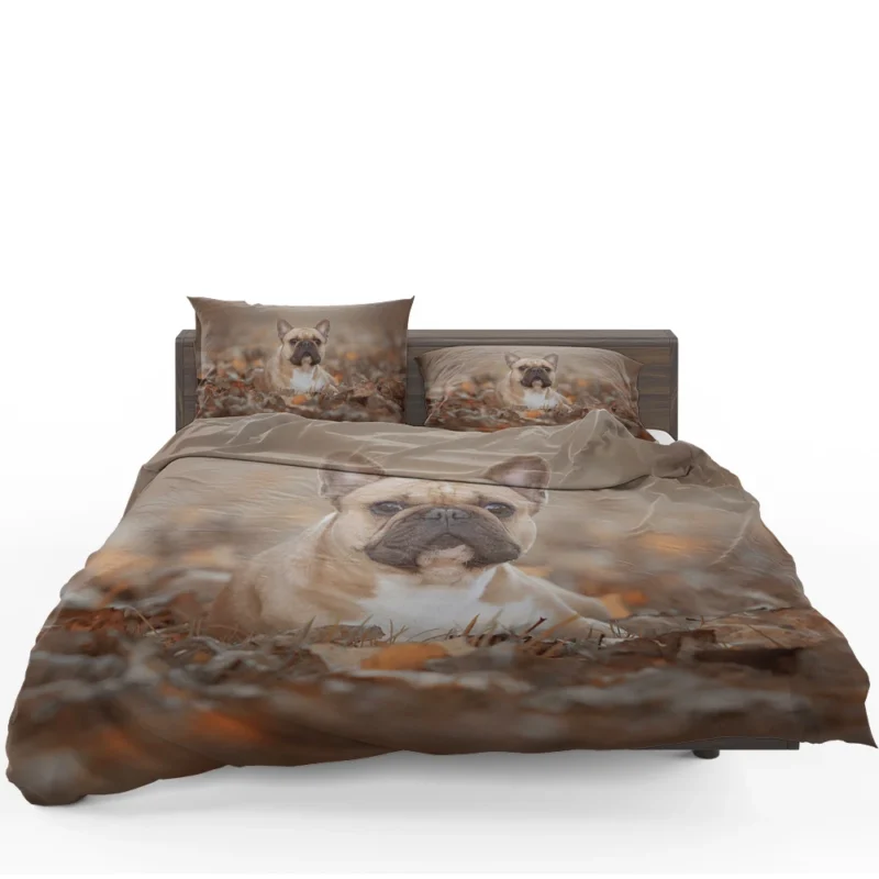 French Bulldog Fall Fantasy: Leaves in the Air Bedding Set