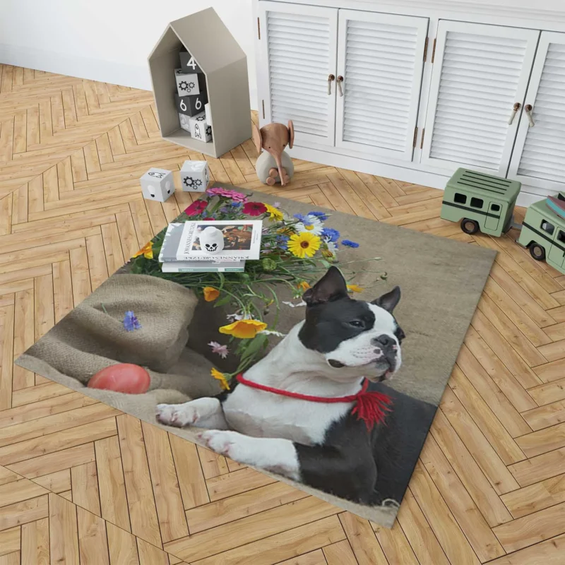 French Bulldog Secret: Whispering Elegance Floor Rug 1