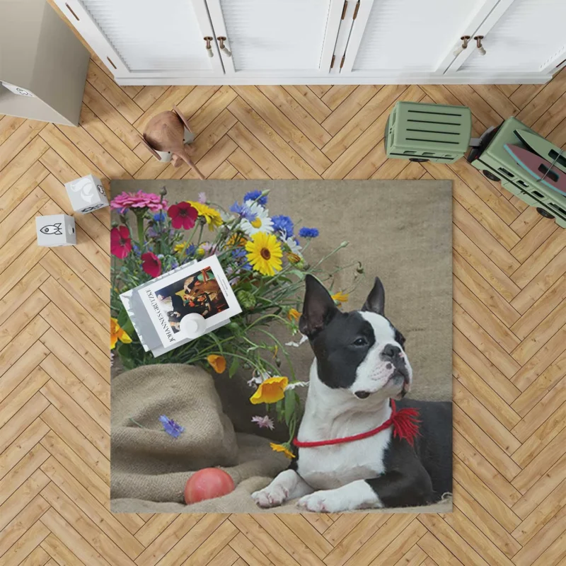 French Bulldog Secret: Whispering Elegance Floor Rug