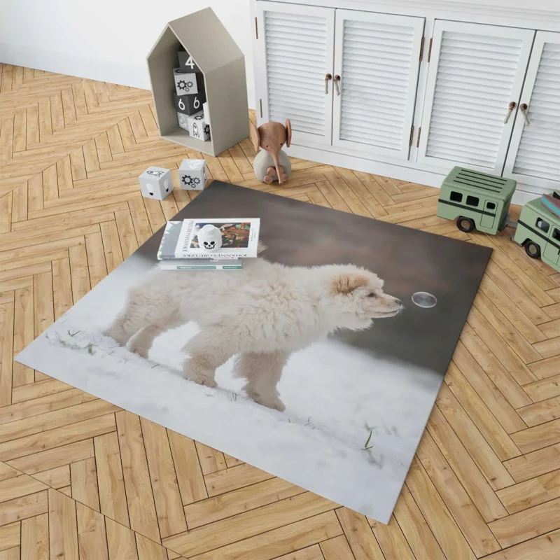 Friendly Bauble: Chow Chow Quartet Floor Rug 1