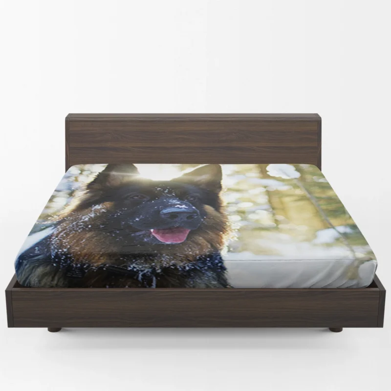 German Shepherd Royalty: Graceful Majesty Fitted Sheet 1