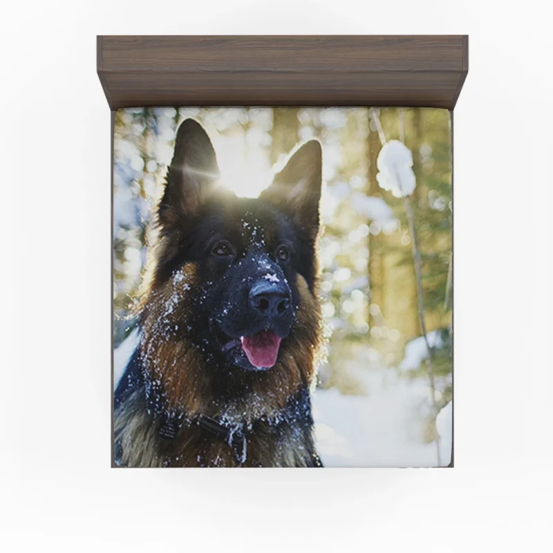 German Shepherd Royalty: Graceful Majesty Fitted Sheet