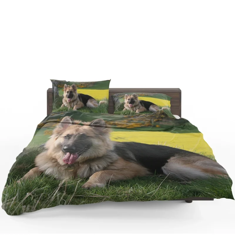 German Shepherd Splendor: Beauty in Every Detail Bedding Set