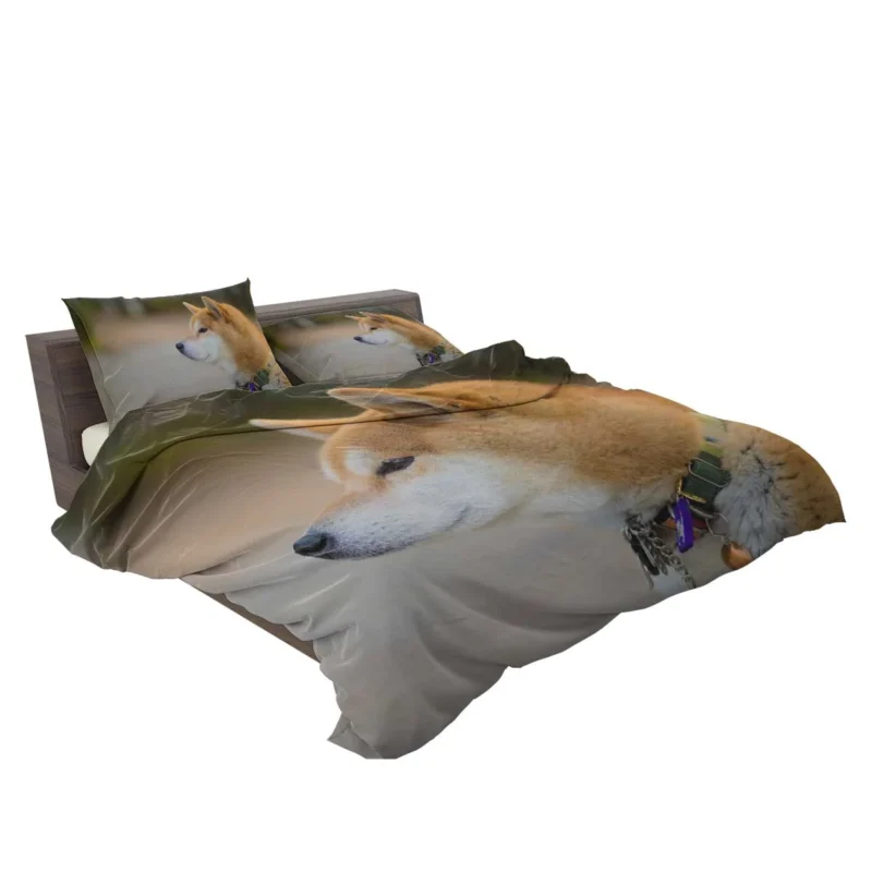 Graceful and Elegant: Shiba Inu Quartet Bedding Set 2