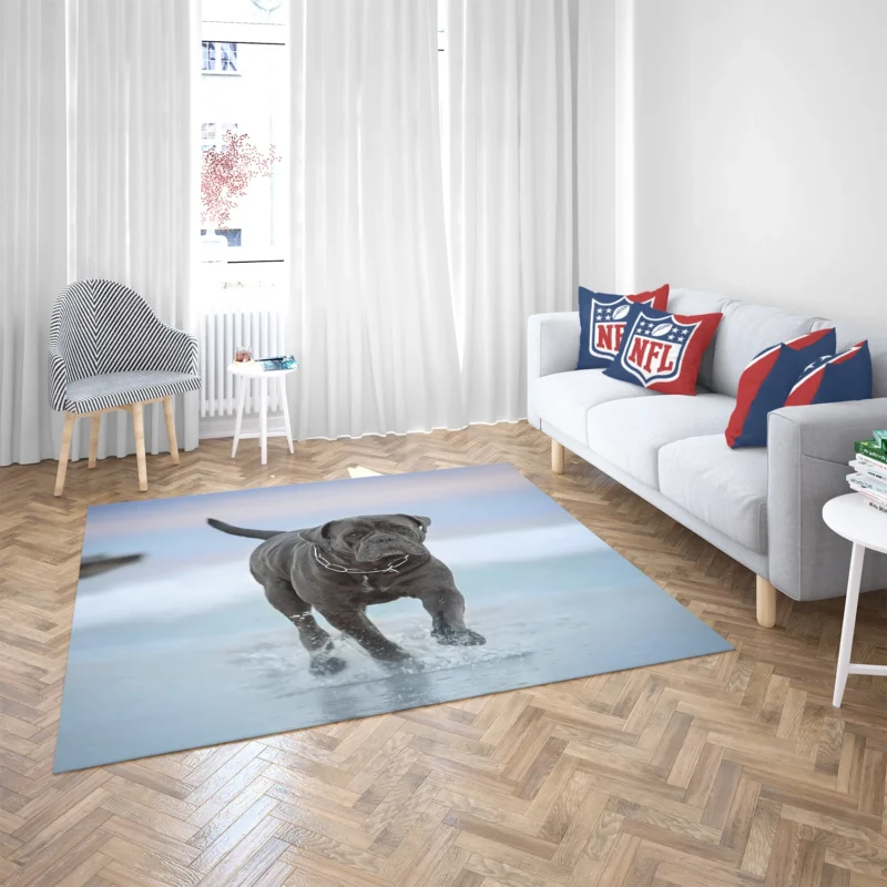 Graceful and Majestic: Cane Corso Quartet Floor Rug 2