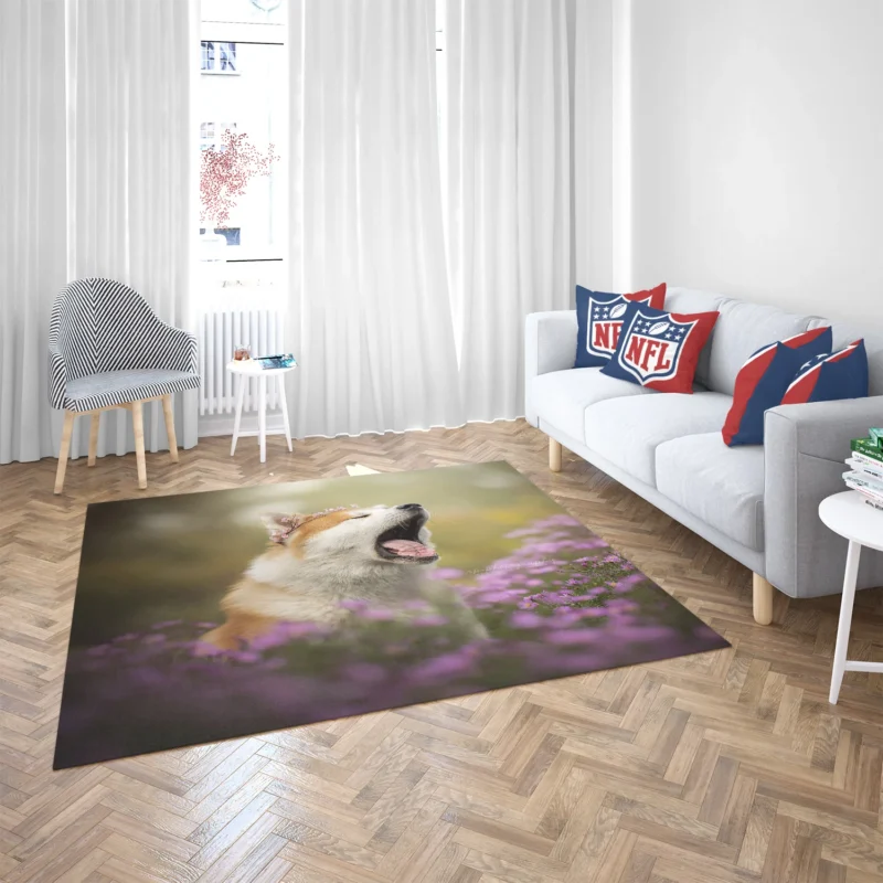 Graceful and Majestic: The Akita Quartet Floor Rug 2