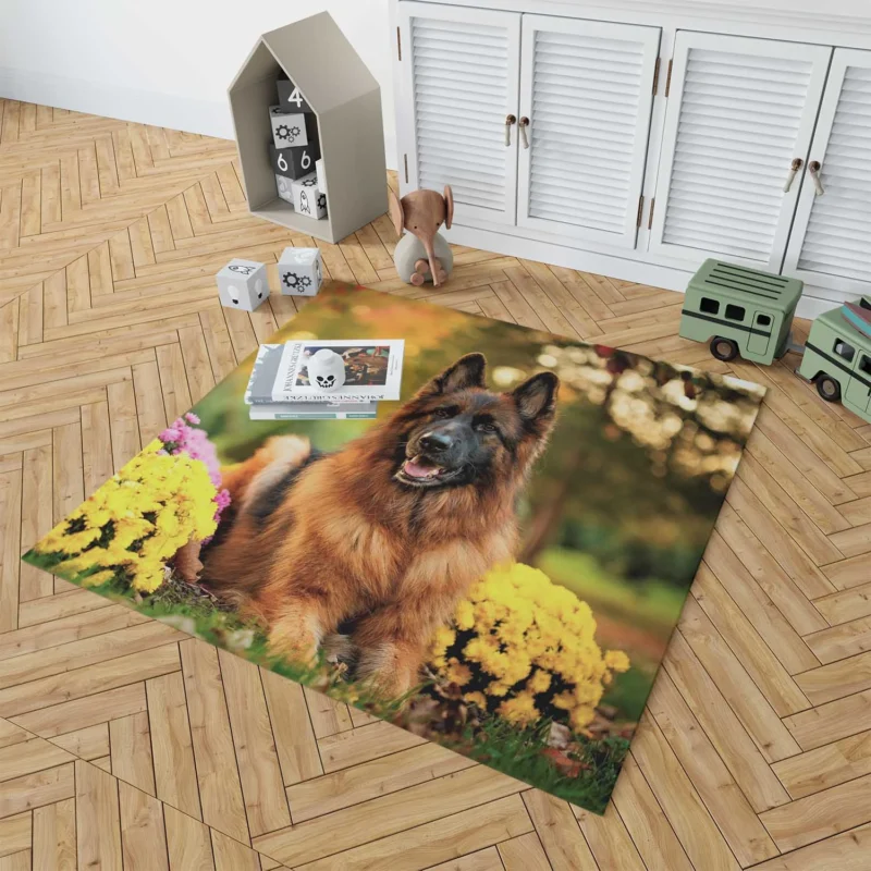 Guard Dogs: German Shepherd Excellence Floor Rug 1