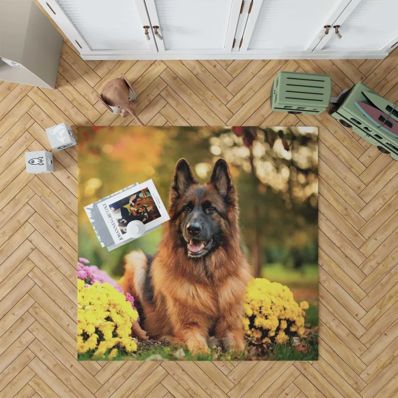 Guard Dogs: German Shepherd Excellence Floor Rug