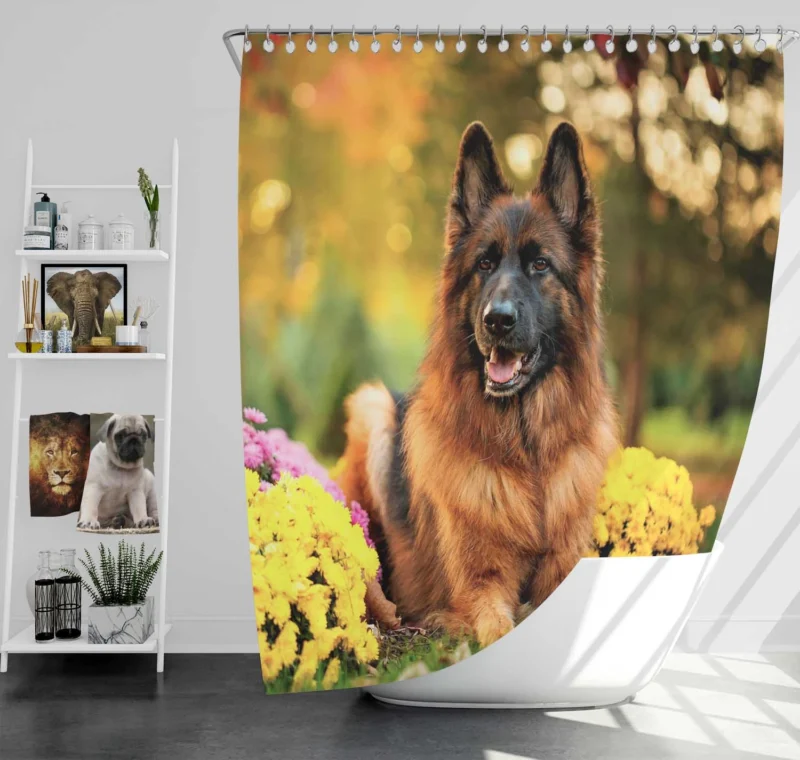 Guard Dogs: German Shepherd Excellence Shower Curtain