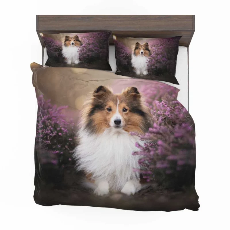 Heather Landscape: Shetland Sheepdog Quartet Bedding Set 1