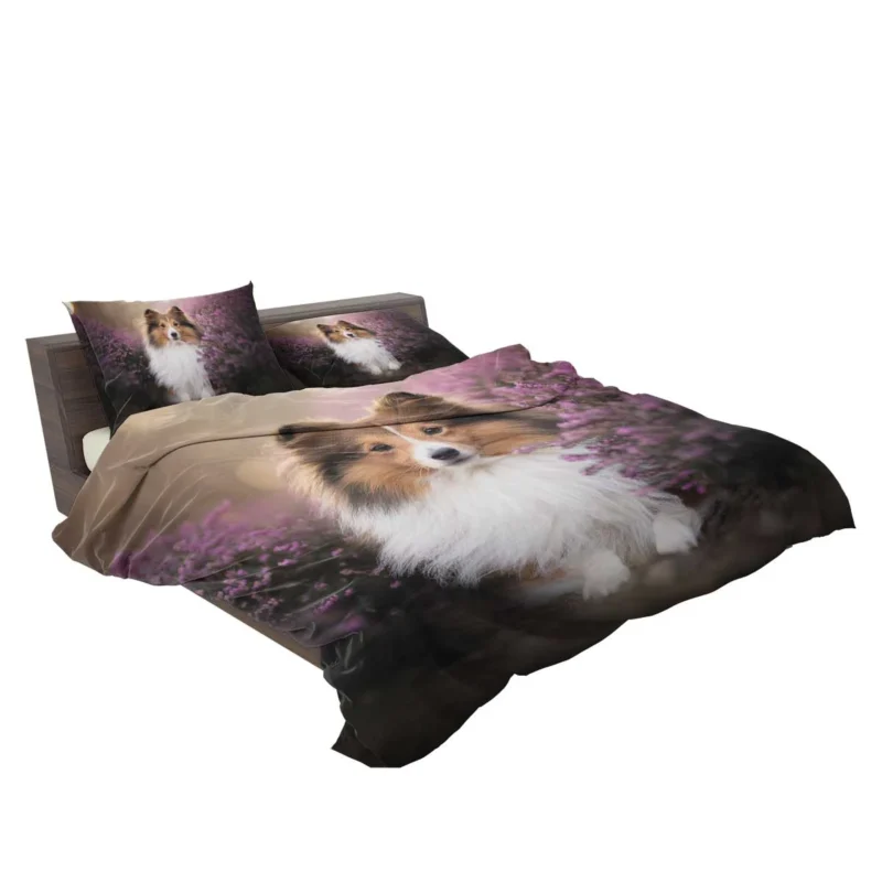 Heather Landscape: Shetland Sheepdog Quartet Bedding Set 2