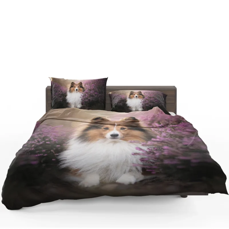 Heather Landscape: Shetland Sheepdog Quartet Bedding Set