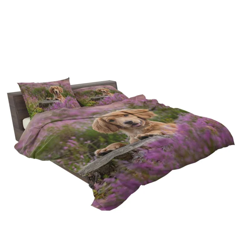 Heather Wonderland: Spaniel Quartet Bedding Set 2