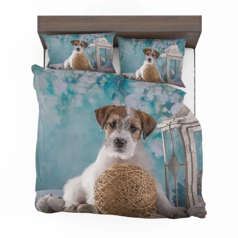 Lantern-Lit Sealyham Terrier Quartet Bedding Set 1