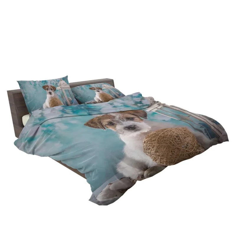 Lantern-Lit Sealyham Terrier Quartet Bedding Set 2