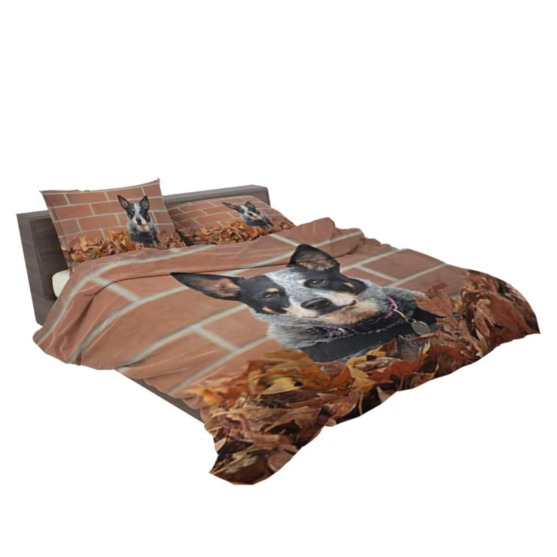 Leaf and Nature Beauty: Australian Cattle Dog Bedding Set 2