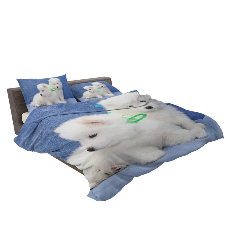 Little Samoyed Puppy: Quartet Bedding Set 2