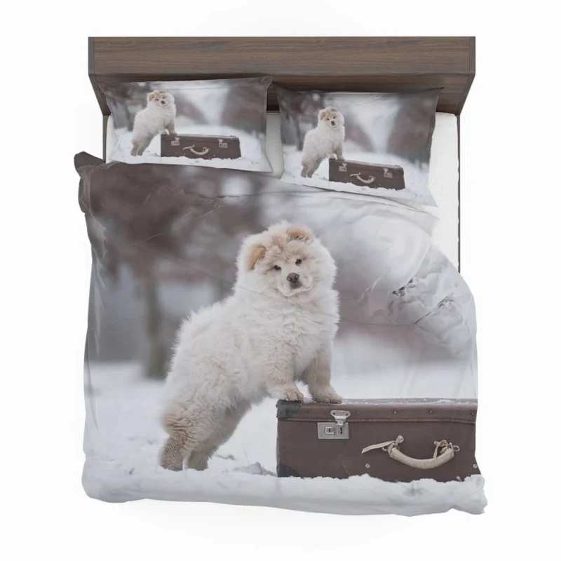 Lovable Bauble: Chow Chow Puppies Bedding Set 1