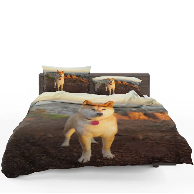 Loyal Elegance in Fourfold: The Akita Quartet Bedding Set