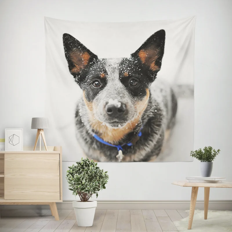 Loyal and Active Dogs  Australian Cattle Dog Wall Tapestry