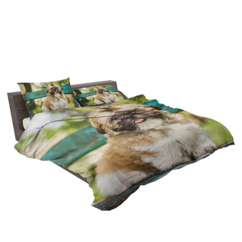 Magical Bokeh Setting: Shih Tzu Quartet Bedding Set 2