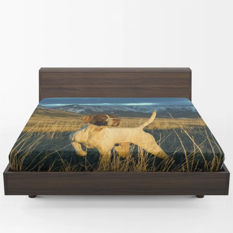 Mountain Scenic Beauty: Pointer Quartet Fitted Sheet 1