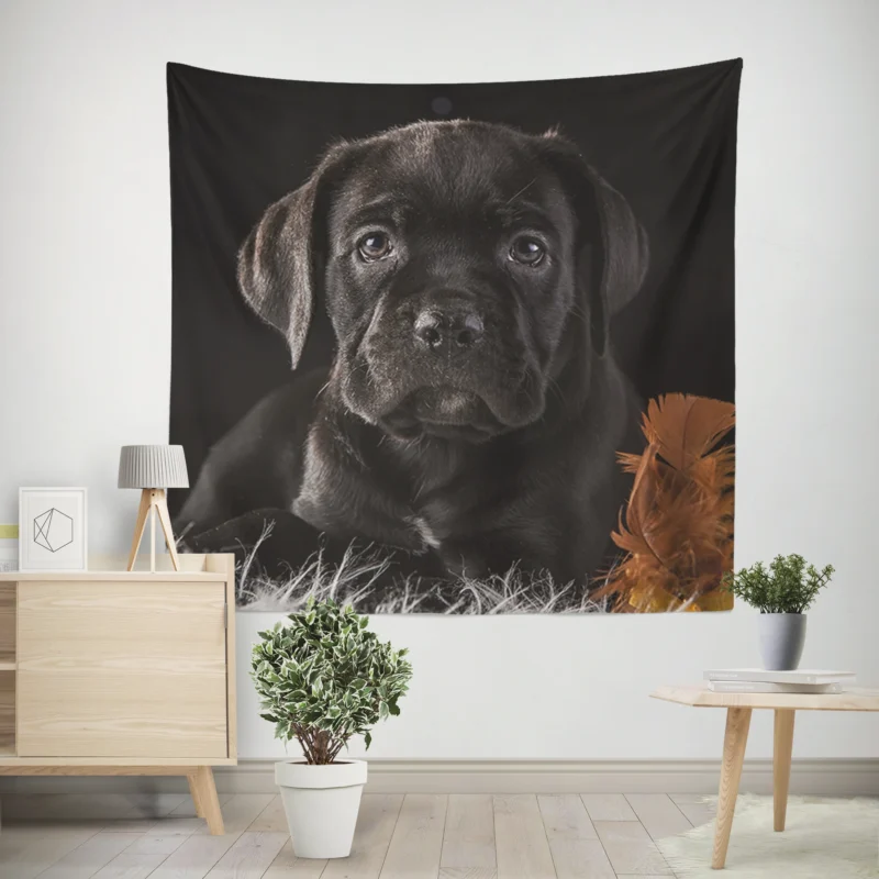 Muzzle Charm in Puppy Baubles  Cane Corso Quartet Wall Tapestry