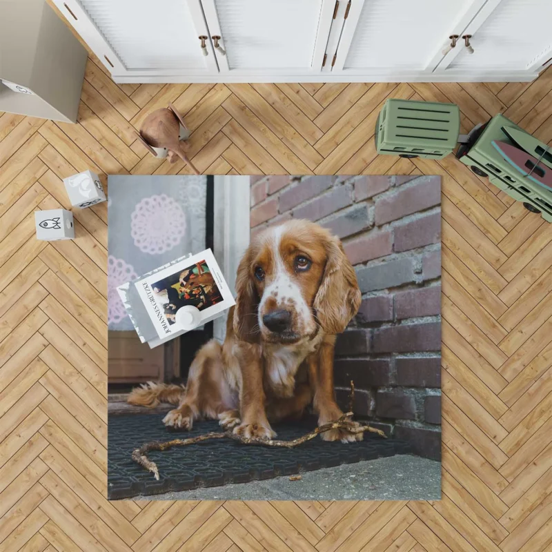 Muzzle Magic with Cocker Spaniels Floor Rug