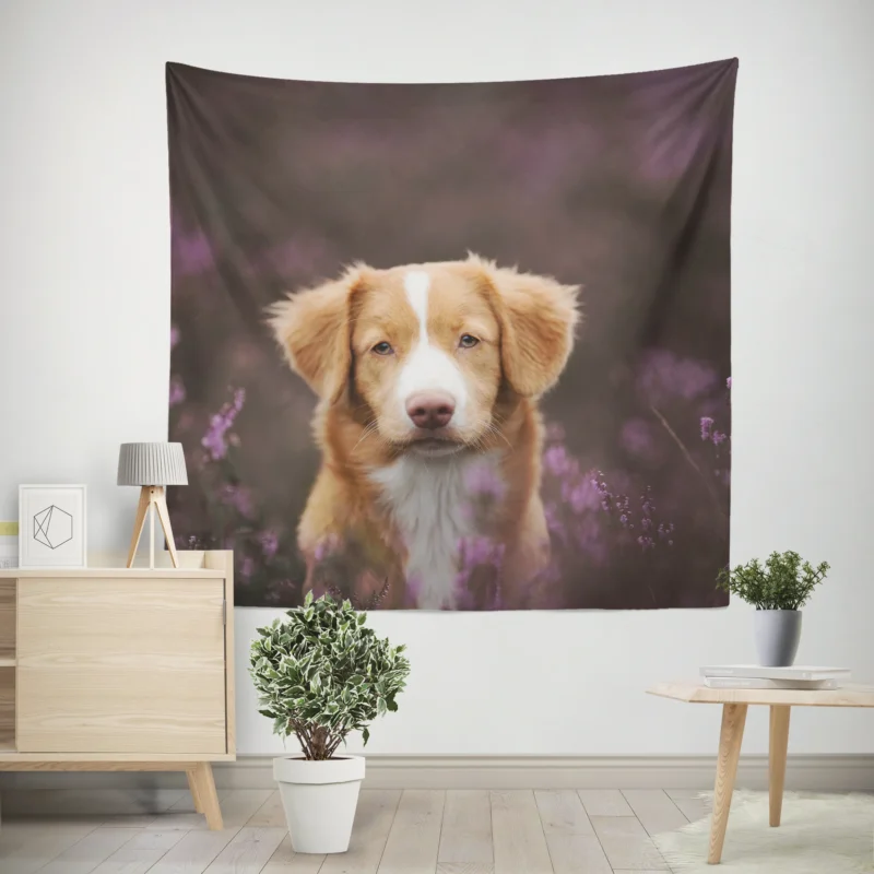 Newfoundland Quartet  Stalwart Canine Majesty Wall Tapestry